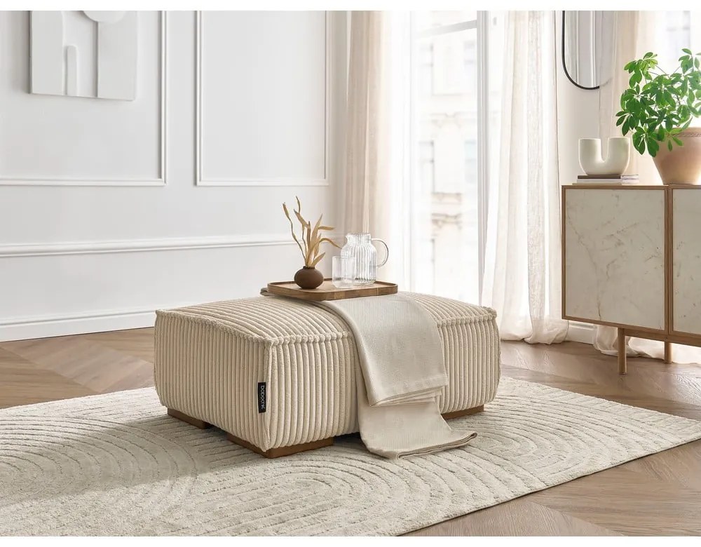 Világosbarna kordbársony lábtartó Chelsea – Bobochic Paris