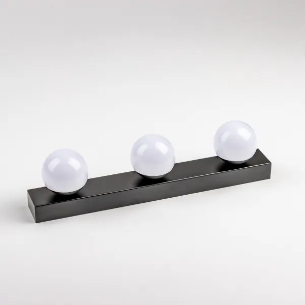 Brilagi - LED fürdőszobai tükörvilágítás HOLLYWOOD 3xLED/3W/230V IP44 fekete