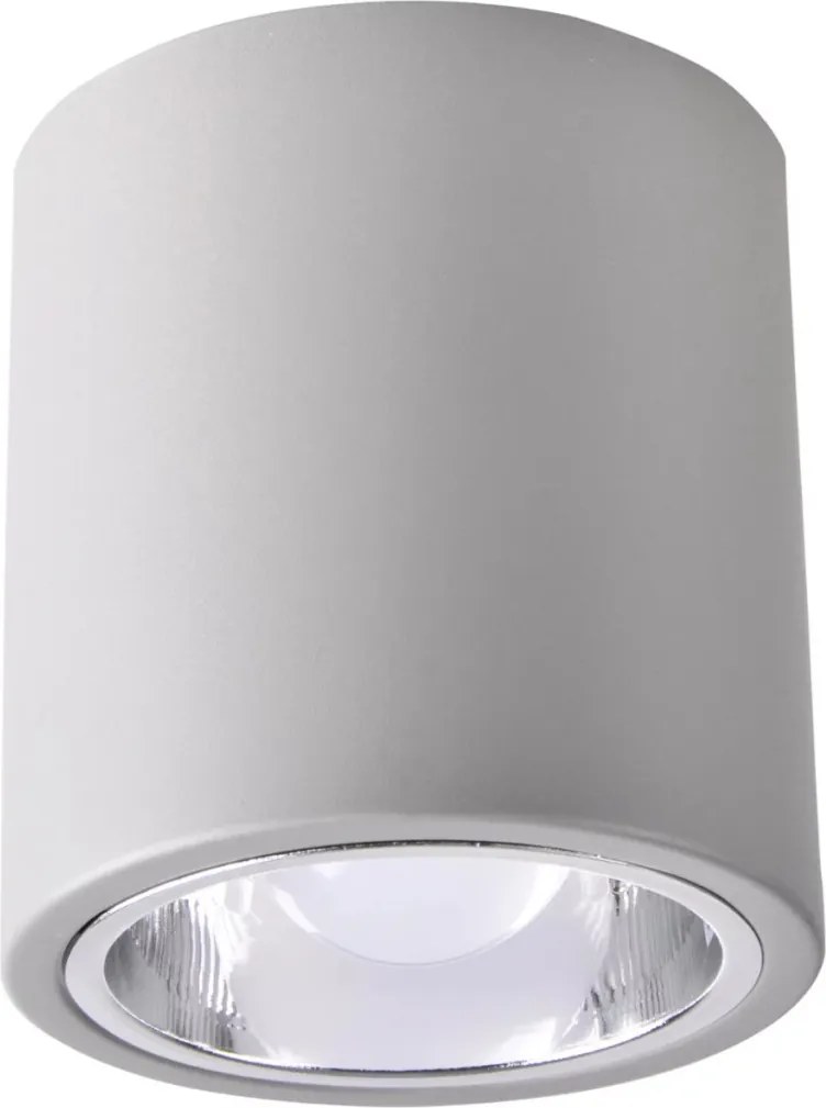 POLUX 312426 JUPITER Hengeres Mennyezeti Lámpa Szürke E27 IP20