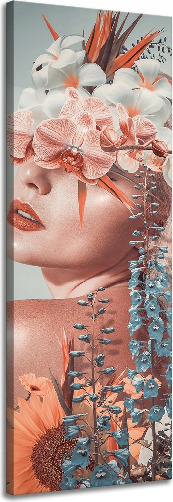 Vászonkép Nő Természet Szépség Természet 40x120 cm