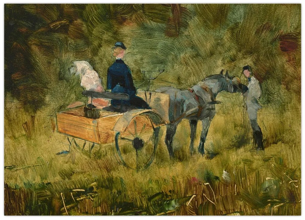 Üveg kép - Henri de Toulouse-Lautrec, The Trap, reprodukciók (70x50 cm)