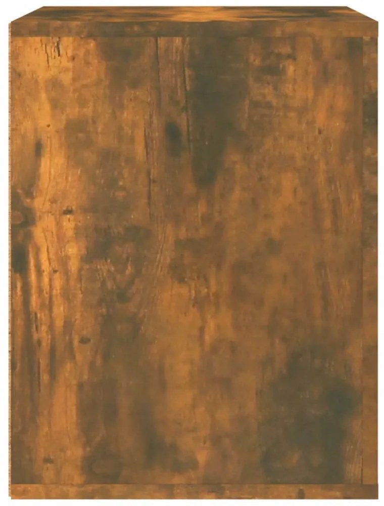 füstös tölgy színű falra szerelhető éjjeliszekrény 50x36x47 cm