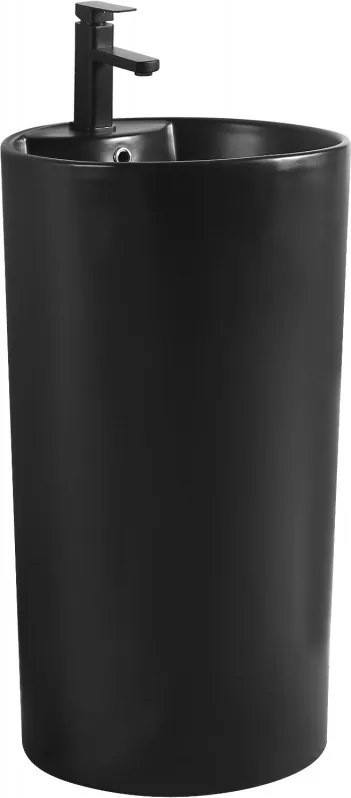 Mexen Mana álló mosdókagyló 45 x 45 cm, fekete matt - 26074670