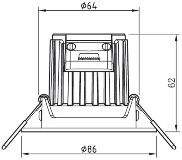 Philips - 3x ABROSA LED 9W 230V IP44 für Badezimmer dimmbar Set