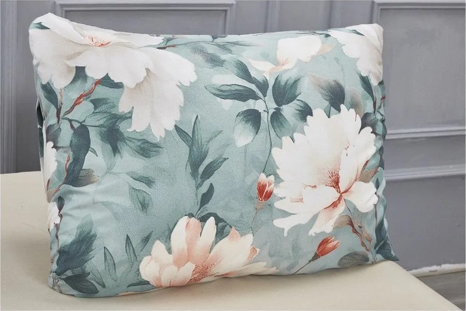 Türkiz egyszemélyes háromrészes mikroszatén ágyneműhuzat 140x200 cm Selma – My House