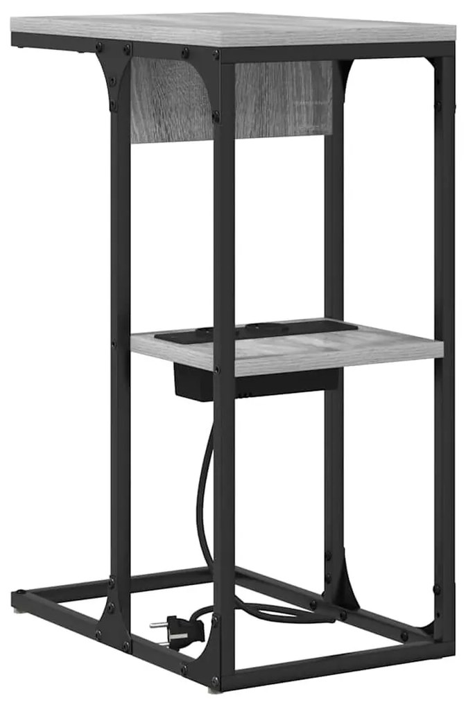 Éjjeli asztal Szürke sonoma 41.5 x 26 x 60.5 cm Faanyag