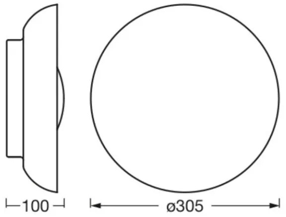 Ledvance - Mennyezeti lámpa ORBIS MILAN 2xE27/10W/230V fehér