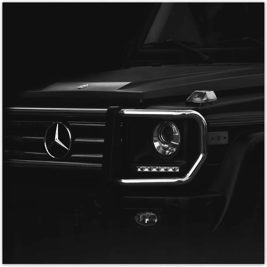 Poszter 70x70 Mercedes fekete Terepjáró