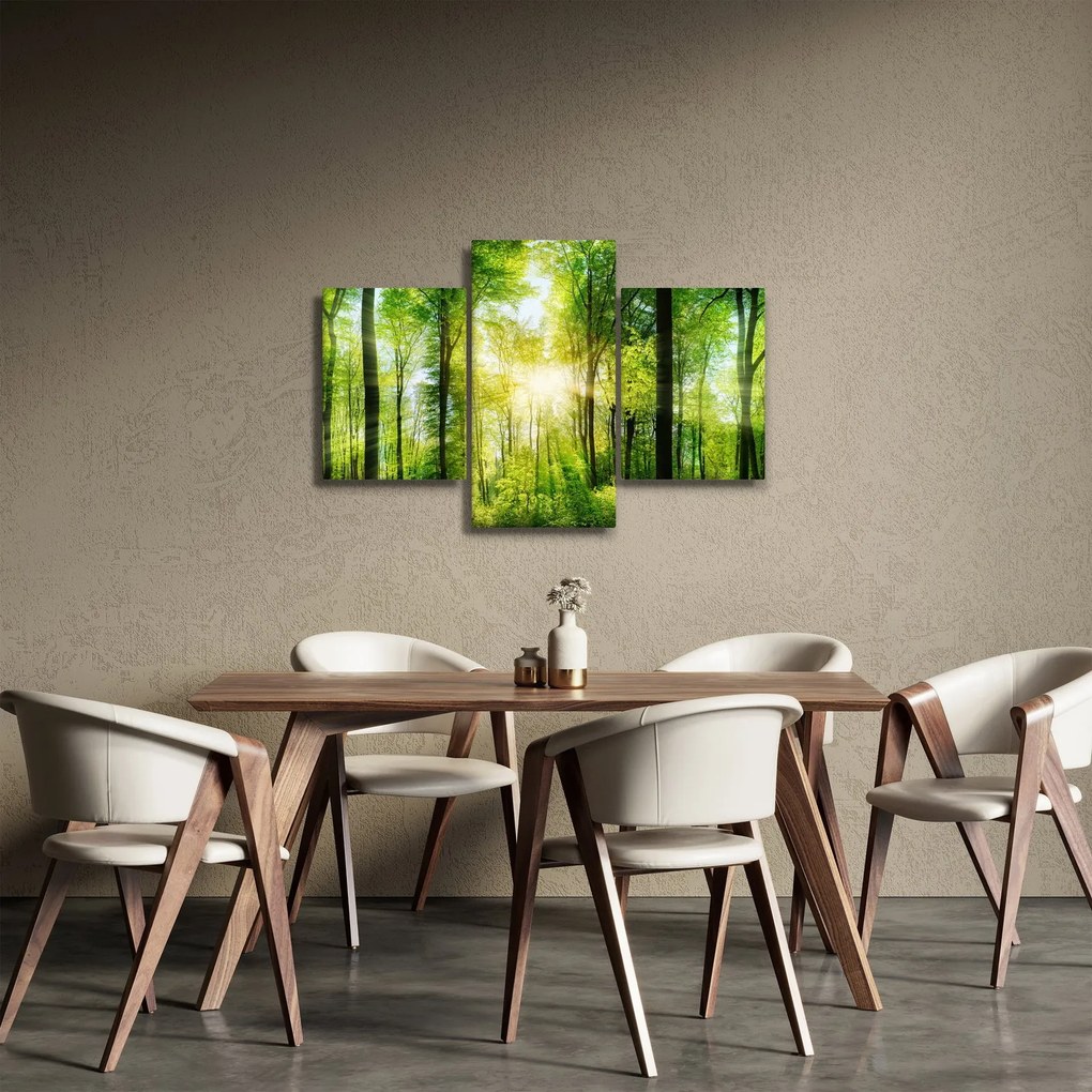 Kép - Hajnal az erdőben (90x60 cm)