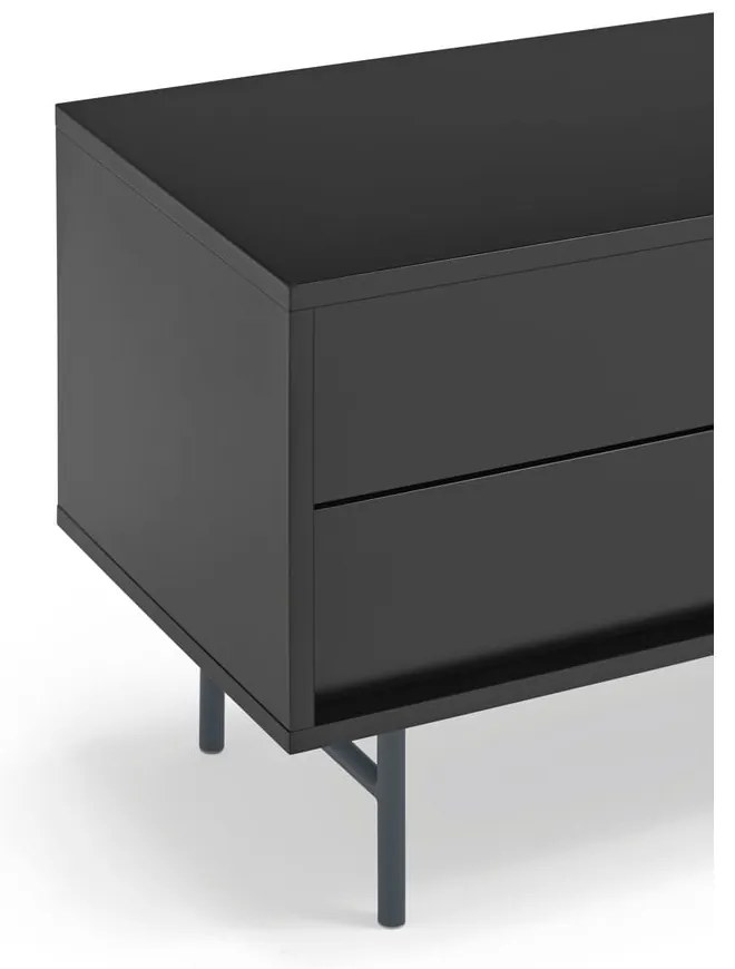 Fekete-antracitszürke TV-állvány 180x56 cm Nube – Teulat