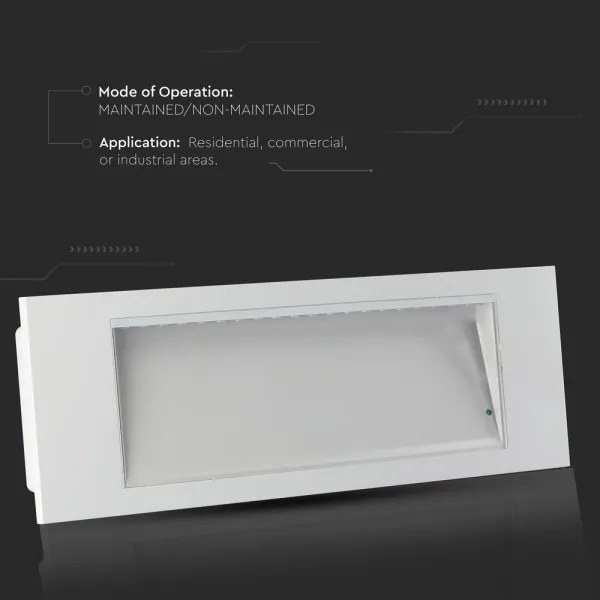 LED Vészvilágítás EMERGENCY EXIT LED/3,8W/230V 6000K