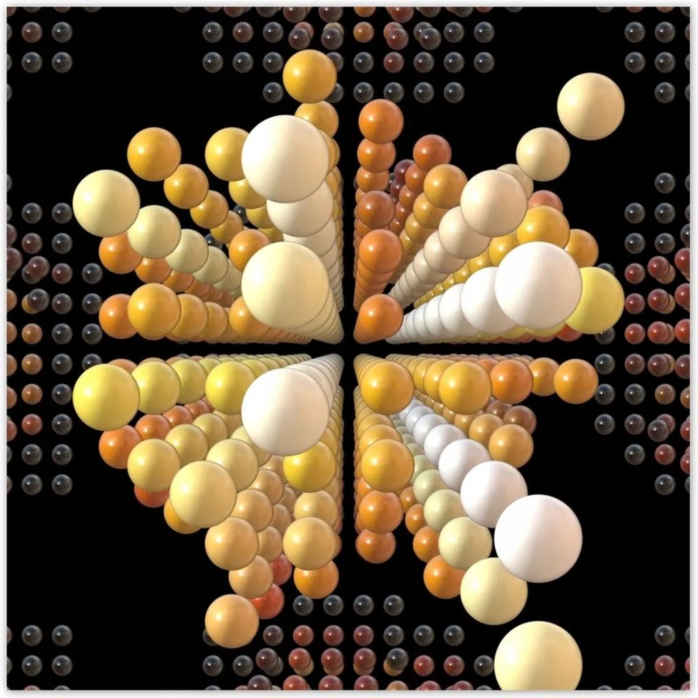 Poszterek 100x100 Narancssárga absztrakt
