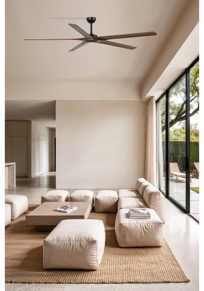 FARO 34190WT - BIGWOOD XL mennyezeti ventilátor fenyő/fekete, 200 cm, WT + DO