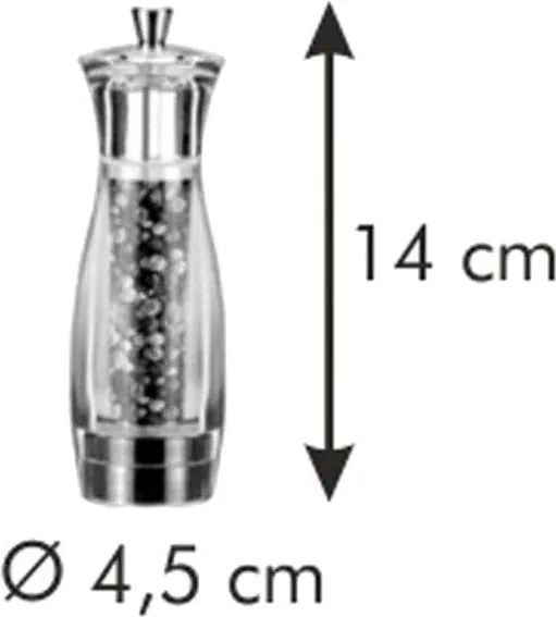 Tescoma Virgo borsőrlő malom, 14 cm, 14 cm
