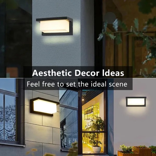 Brilagi - LED dimmelhető kültéri fali lámpa BRICKY 1xE27/6W/230V 2700-6500K IP54 fekete