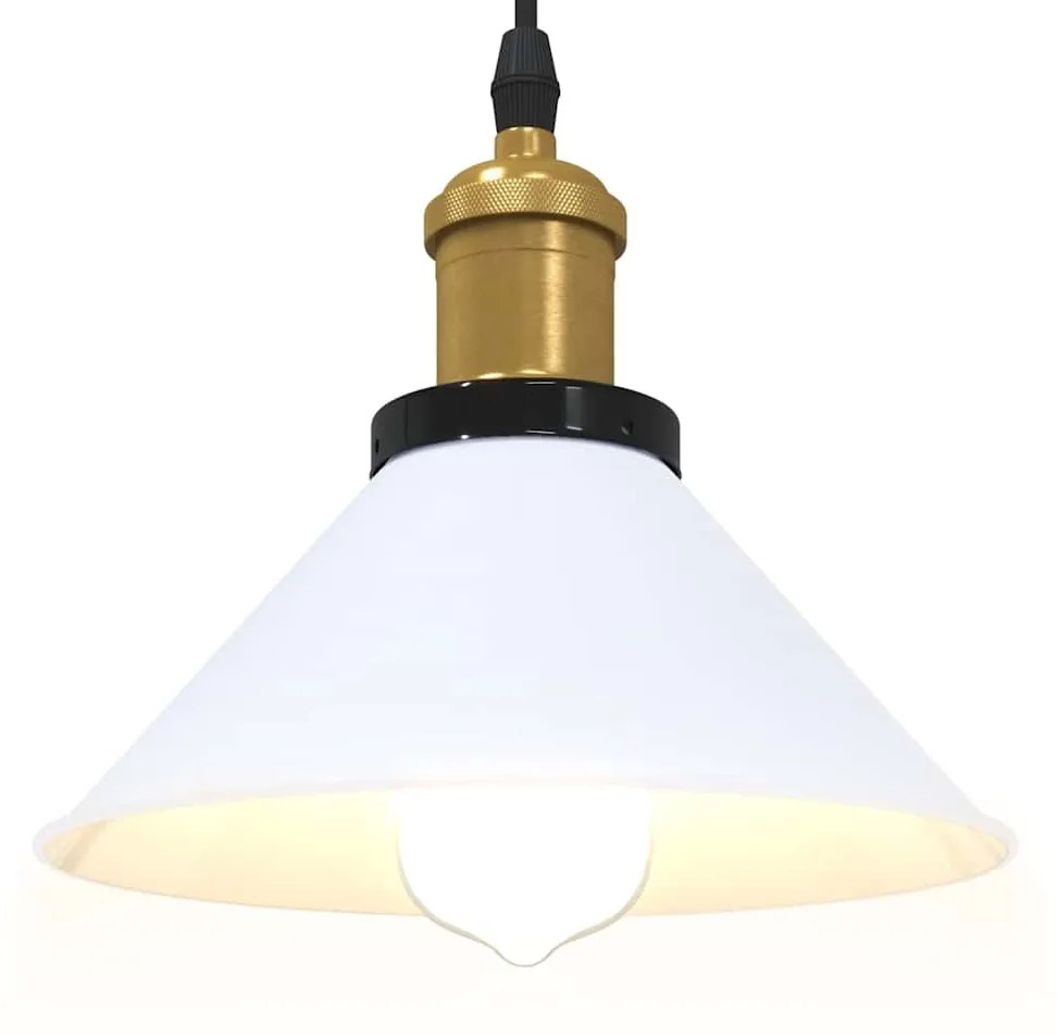 függőlámpa Magassága állítható E27 fényes fehér Ø 22 cm fém