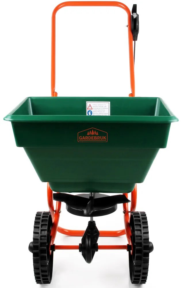 SEED szórókocsi, 25l, zöld/narancs Gardebruk