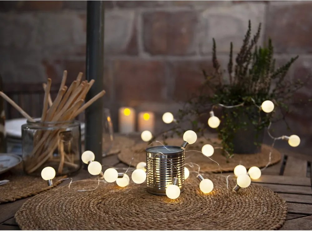 Elemmel működő fényfüzér, izzók száma 20 db, hosszúság 300 cm Mini Glow – Star Trading