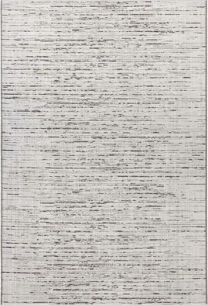 Krémszürke zsinóros szőnyeg,lapos,külső-belső 115x170cm