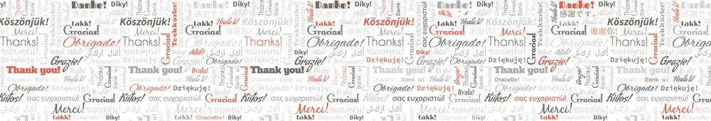 THANK YOU öntapadós konyhai poszter, 350x60 cm