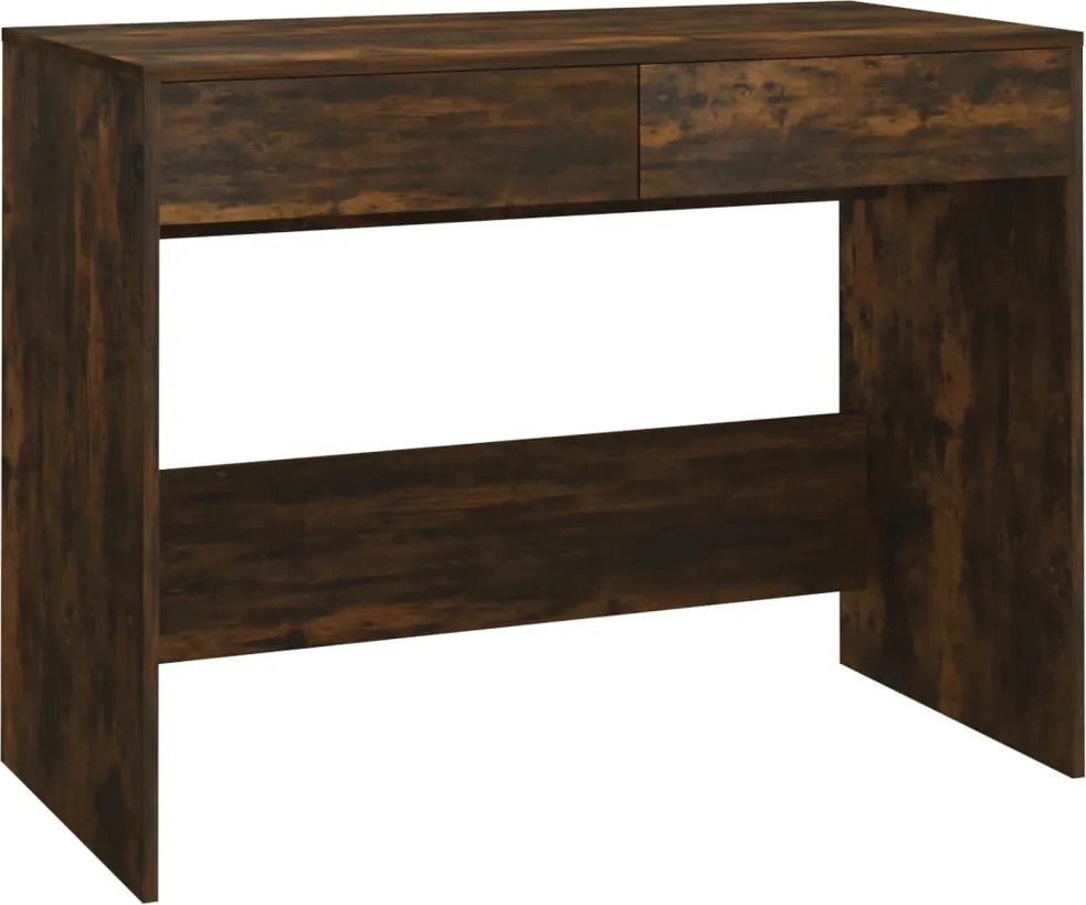 vidaXL füstös tölgyszínű forgácslap íróasztal 101 x 50 x 76,5 cm