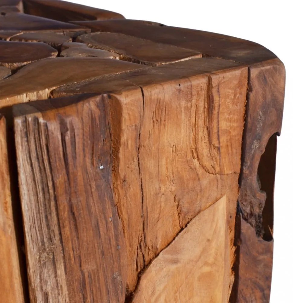 tömör tíkfa kisasztal 30 x 30 x 80 cm