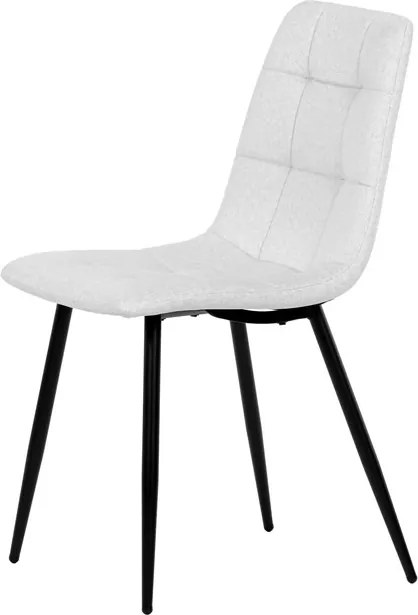 Étkezőszék, fehér, bársony szövet, DCL-X7015 WT2