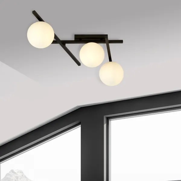 Mennyezeti lámpa SMART 3xE14/10W/230V fekete/fehér