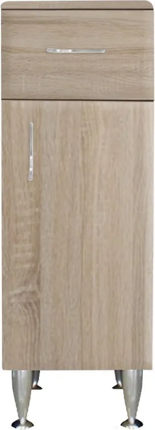 Bianca Plus 30 alacsony szekrény 1 ajtóval, 1 fiókkal, sonoma tölgy színben, jobbos