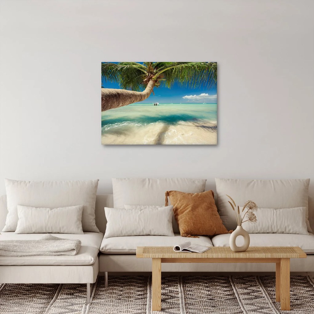 Kép - Tiszta tenger pálmafával (70x50 cm)