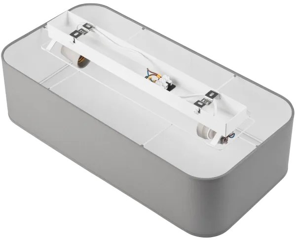 Mennyezeti lámpa SIRJA SQUARE 2xE27/15W/230V szürke