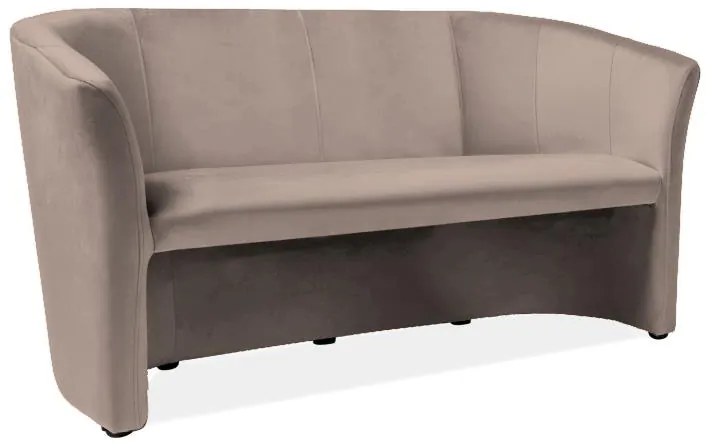 Cuba Velvet kanapé, háromüléses, bézs