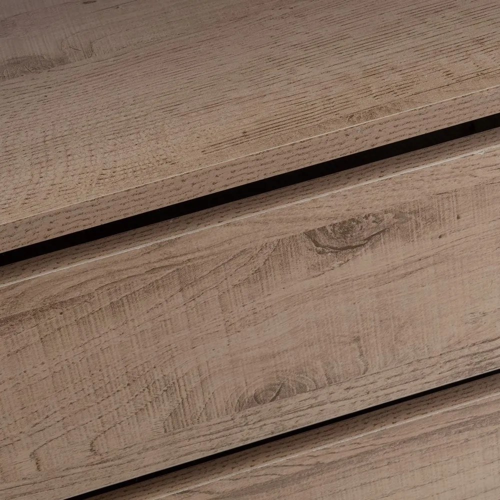 Natúr színű nyitott moduláris szekrény tölgyfa dekorral 60x180x45 cm Modular – Casa Selección