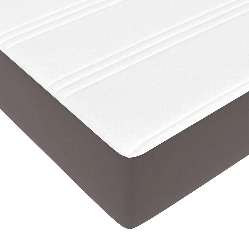 Ágykeret Szürke 200 x 200 cm Műbőr