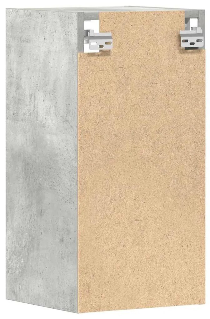 betonszürke szerelt fa függő szekrény 30x29,5x60 cm