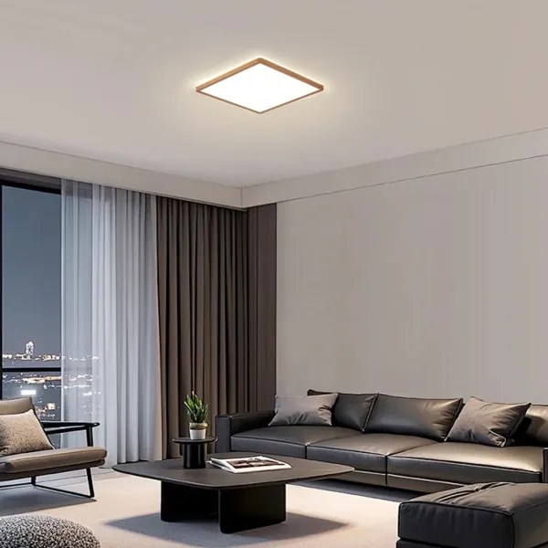 Brilagi - LED fürdőszobai mennyezeti lámpa ULTRA SLIM LED/18W/230V 30x30 cm rózsaarany IP54