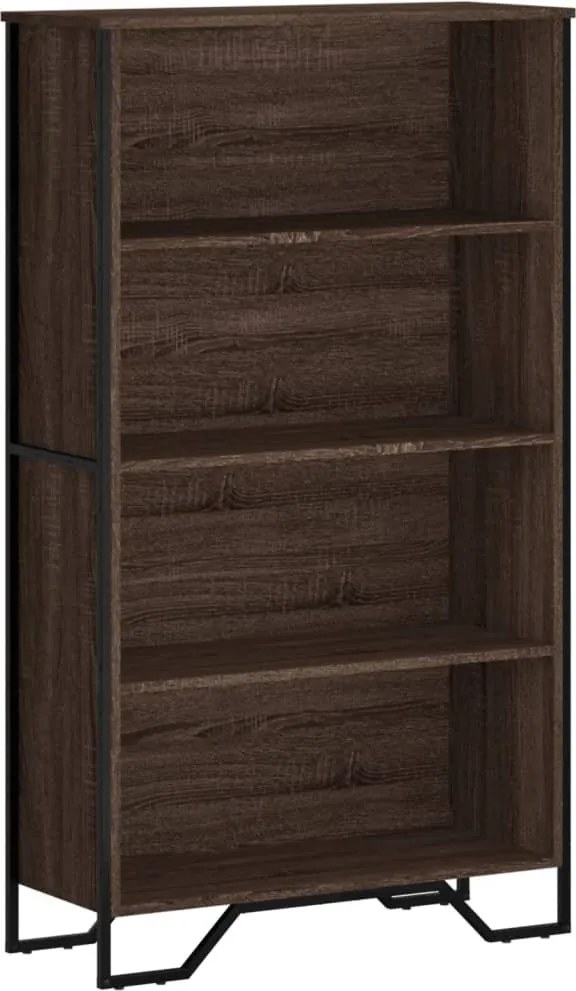 vidaXL barna tölgy színű szerelt fa könyvszekrény 80 x 31 x 137,5 cm