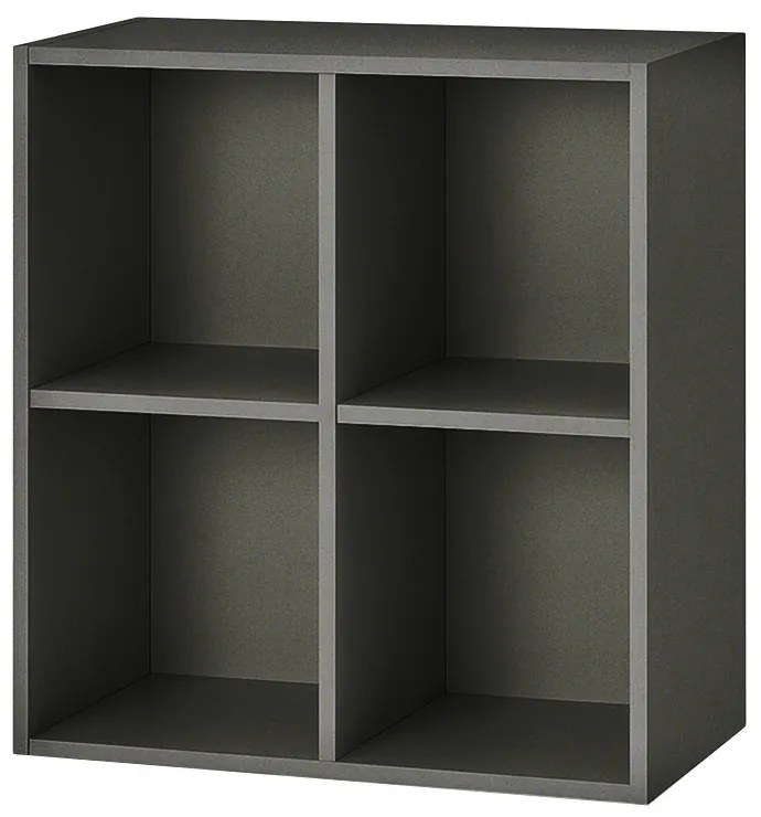 Boxie nyitott fali szekrény 80x80x37 cm antracit