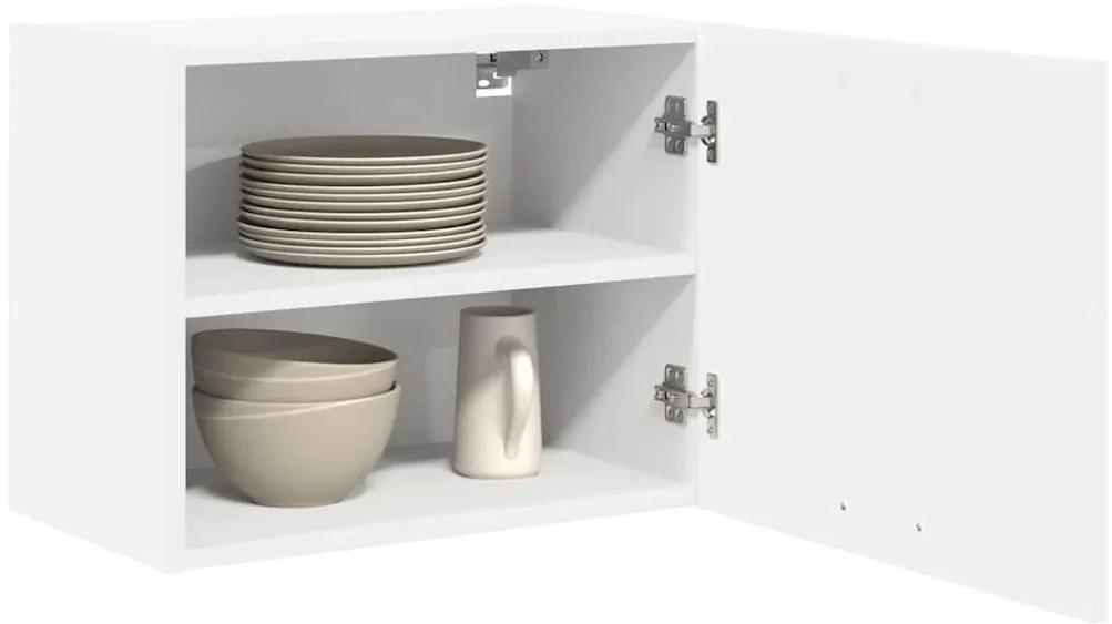 Függő szekrény ajtóval Riga 2 pcs Fehér 50 x 31 x 40 cm Faanyag