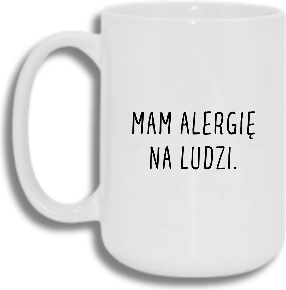 Bögre Fehér Nagy 440ml Ajándék Vicces Allergiás Vagyok