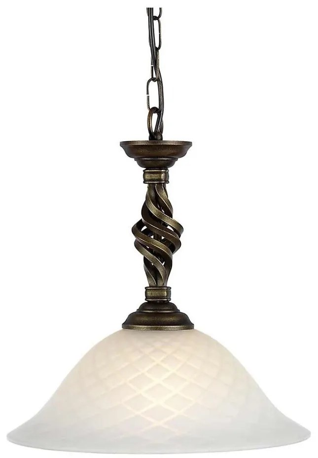 Elstead PB-P-BLK-GOLD - Csillár láncon PEMBROKE 1xE27/60W/230V