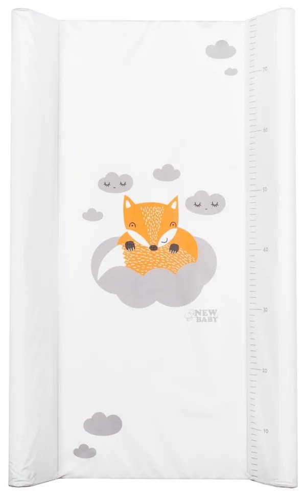Pelenkázó lap puha New Baby Róka fehér 80x50cm