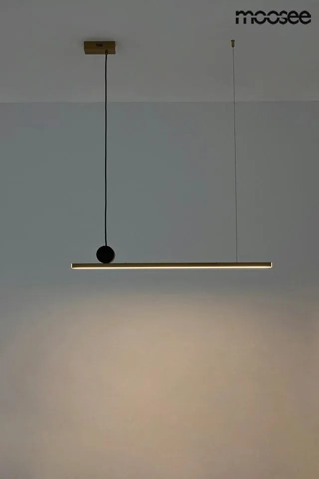 KING HOME MSE010100133 WAND Modern Led Függesztett Lámpa Fekete, Arany LED IP20
