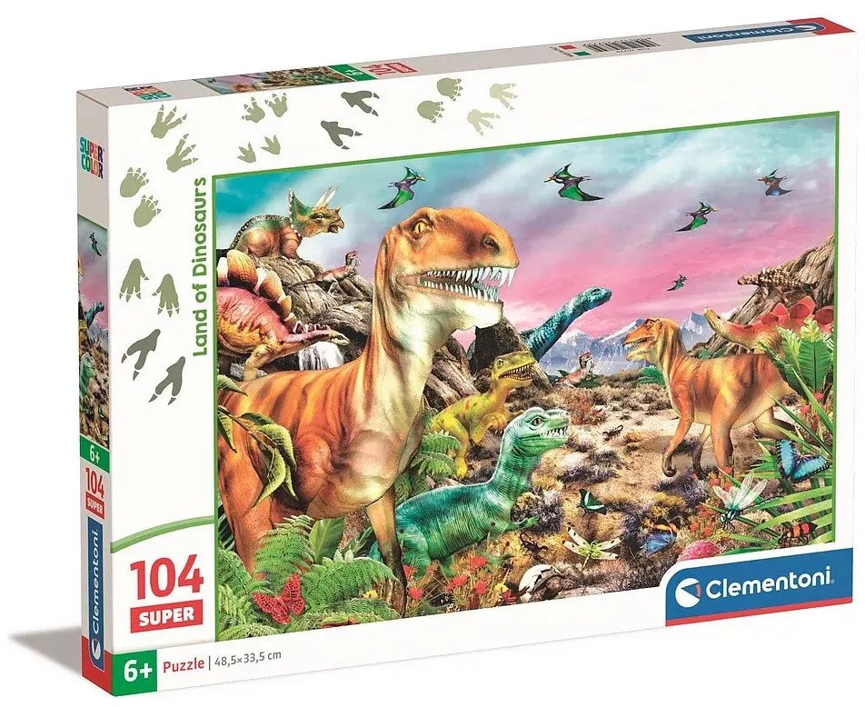 Dinoszaurusz Land 104 db-os puzzle Clementoni