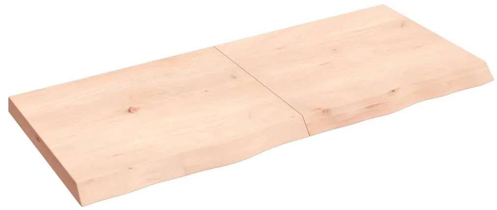 kezeletlen tömör fa fürdőszobai pult 140x60x(2-6) cm