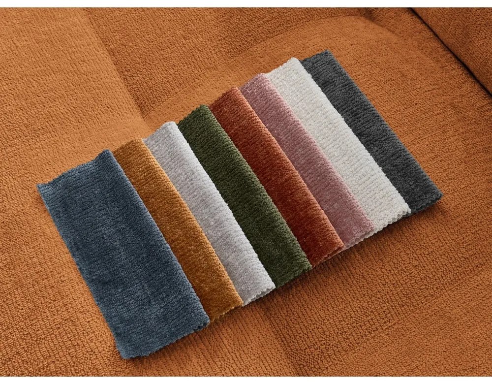 Mustársárga zsenília kanapé 237 cm Whesley – Bobochic Paris