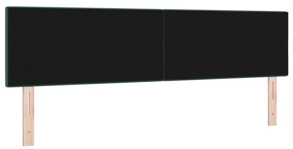 Fejtámla Gombos Zöld 180 cm Bársonyos