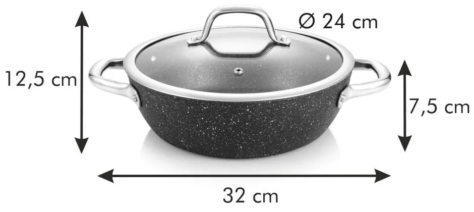 Serpenyő fedővel ø 24 cm President – Tescoma