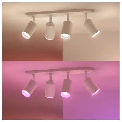 Philips - LED RGBW Dimmelhető spotlámpa Hue FUGATO 4xGU10/4,2W/230V fehér