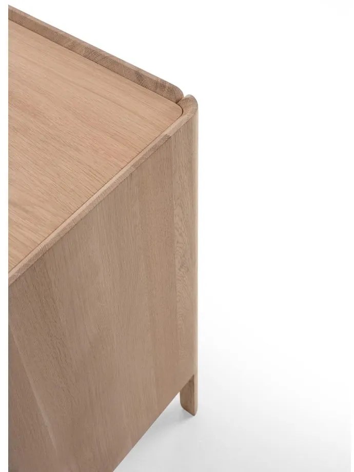 Natúr színű tölgyfa komód 220x85x42 cm Dvor – Gazzda